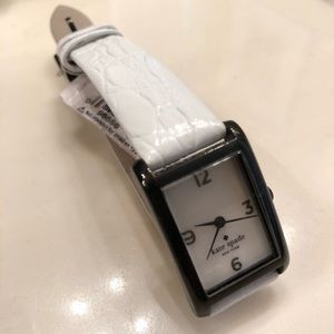 NWT Kate Spade white leather watch